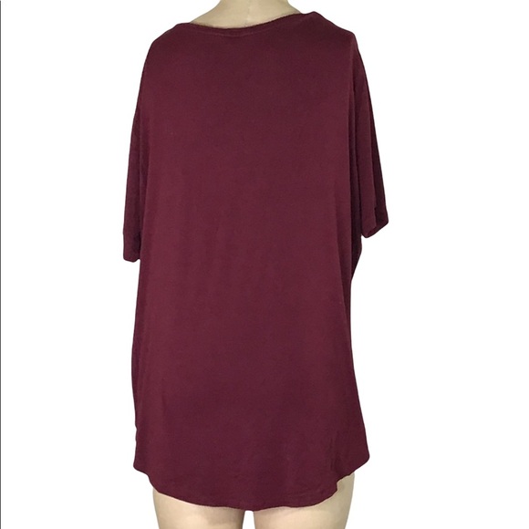 Old Navy Luxe Burgundy Top, XL, EUC - Picture 2 of 4